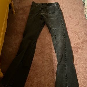 Mens Diamond cut black jeans